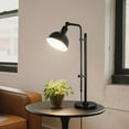 thumbnail image 2 of Industrial Adjustable Desk Lamp for Home Office, Farmhouse Table lamp, Rustic Metal Task Desk Lamp in Aged Bronze Finish, Vintage Reading Lamp for Study Room, Black, 2 of 6