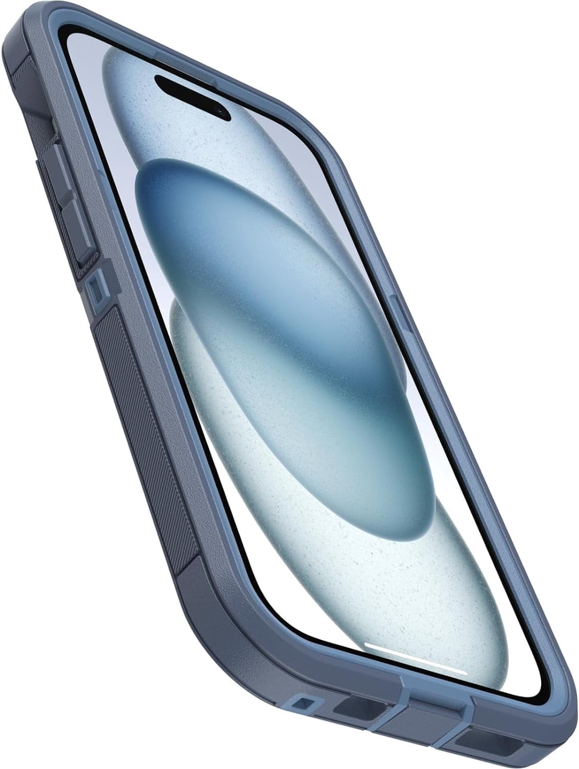 OtterBox iPhone 15, iPhone 14 & iPhone 13 Only - Defender Series XT Case - Baby Blue Jeans Blue - Screenless - Rugged - Lanyard Attachment - Microbial Defense Protection - Non-Retail Packaging