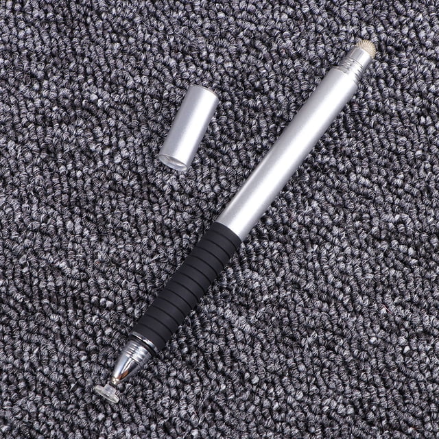 unbranded Stylus Pen Plateado Con Disco Transparente Para Precisión En Tabletas Y Teléfonos Táctiles