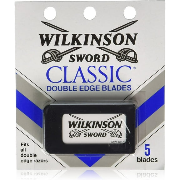 Classic Stainless Steel Double Edge Razor Blades 5 Count (Pack of 20)