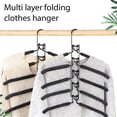 thumbnail image 3 of 1 Pack Clothes Hangers Space Saving, 5 in 1 Multi Layer Metal Hanger Racks for Coat, Suit, Sweater, T-Shirt, 3 of 8