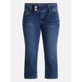 thumbnail image 5 of No Boundaries Low Rise Denim Capri Pants, 21" Inseam, Women's 0-20, 5 of 5