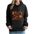 thumbnail image 2 of Mifsaly Thanksgiving Hoodie for Women Vintage Pumpkin Fall Graphic Pullover Sweatshirt with Pocket Long Sleeve Casual Autumn Clothes Black,XXL, 2 of 5