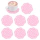 thumbnail image 1 of 8-Pack de Posavasos de Ganchillo Hechos a Mano, Manteles Individuales Redondos de Algodón de 4 Pulgadas/10cm, Manteles de Encaje de Ganchillo Vintage [Rosa], 1 of 1
