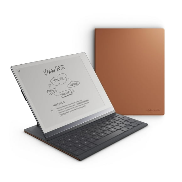 reMarkable Type Folio - Keyboard for Your Paper Tablet - No Charging or Cables - US English (Sepia Brown)