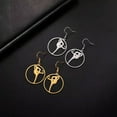 thumbnail image 2 of Rhythmic Gymnastics Earrings Stainless Steel Dancer Dangle Earring Sport Jewelry, 2 of 6