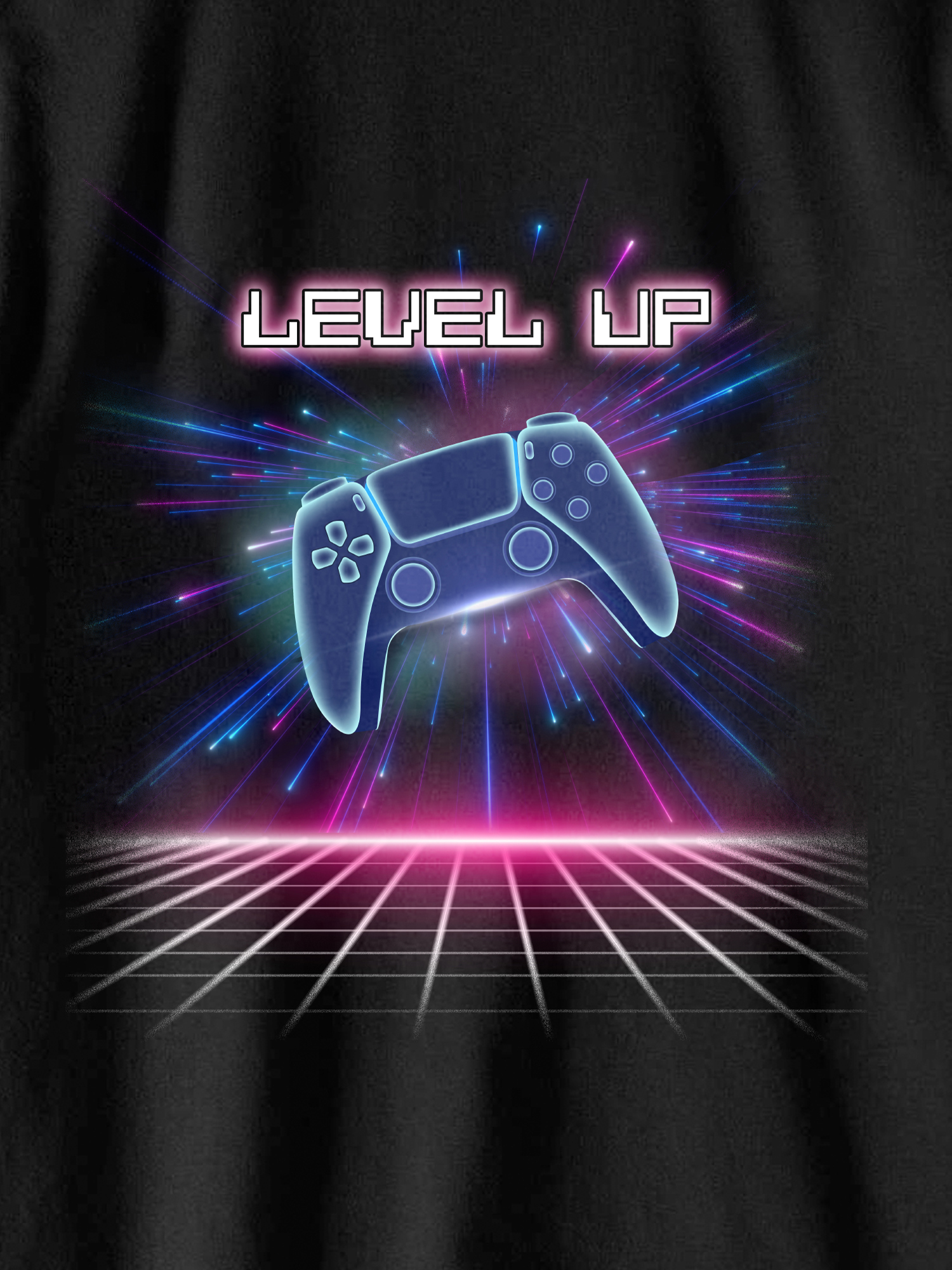 Playera gráfica de manga corta Level Up Matrix para niño y niño grande, tallas 4-18 2