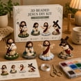 thumbnail image 3 of Lypsnake 3D Jesus Beaded DIY Kit, 4 Styles Religious Figurine Diamond Painting Ornament with Full Materials & Step-by-Step Instructions for Faithful Home Decor & Hobby Craft, 3 of 8