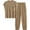 Khaki, variant on PRETTYGARDEN Womens Two Piece Outfits Sweater Sets Knit Pullover Tops And High Waisted Pants Matching Tracksuit Sweatsuit Set