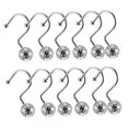 thumbnail image 4 of FUTUREORYY 12Pcs Heavy Duty Curtain Hooks Metal Iron Plating for Waterproof and Rustproof Use, 4 of 8