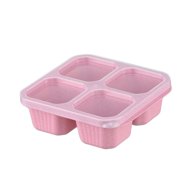 Naiovety La cubierta duradera de la lonchera simple y hermosa para comidas frescas fortalece el esqueleto y es más Almacenamiento y organización del hogar Rosa