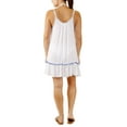 thumbnail image 2 of Miken Juniors’ Adjustable Pom-Pom-Trim Cover-Up, X-Large, White, 2 of 2