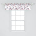 thumbnail image 2 of Ambesonne 4th of July Valance Pack of 2, Summer Holiday, 54"X12", Red White Blue, 2 of 2