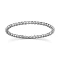 thumbnail image 2 of 10k Dainty Yellow or White Gold Ball Chain Beaded Eternity Thin Band, 2 of 3