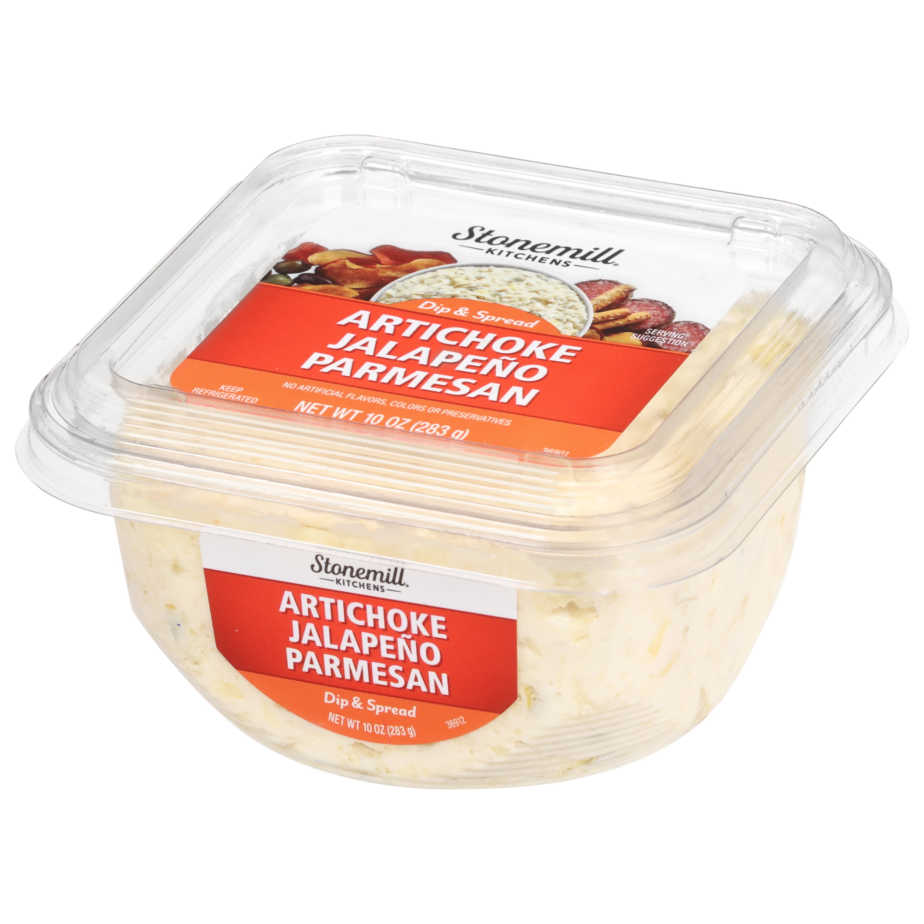 Stonemill Kitchens Artichoke, Jalapeno & Parmesan Premium Dip, 10 oz Tub (Refrigerated)