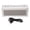 White, variant on M Buder Large Screen Digital Alarm Clock Bluetooth 5.3 Portable Speaker with Temperature Display, 1200mAh Built-in Battery, 6.69 inches / 17.00 cm Compact Size for Home Bedroom Office Use, Black