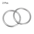 thumbnail image 3 of Uxcell 304 Stainless Steel Welded Rings, Hardware for Hanging Plant Crafts 120mm, 3 of 5