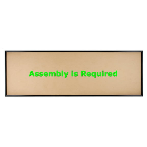 Quadro Frames 10x31 inch Picture Frame, Black, Style P375-3/8 inch Wide Molding