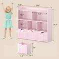 thumbnail image 2 of Aiho Kids Bookcase,Children's Book Shelf, 3 Drawers with wheels for Storage,Toddler Bookshelf for Nursery,Kids Rooms - Pink, 2 of 12