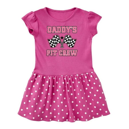 

Inktastic Daddys Pit Crew Girls Gift Toddler Girl Dress