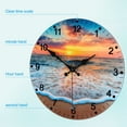 thumbnail image 4 of 12 Inch Glass Wall Clock - Beach, 4 of 4