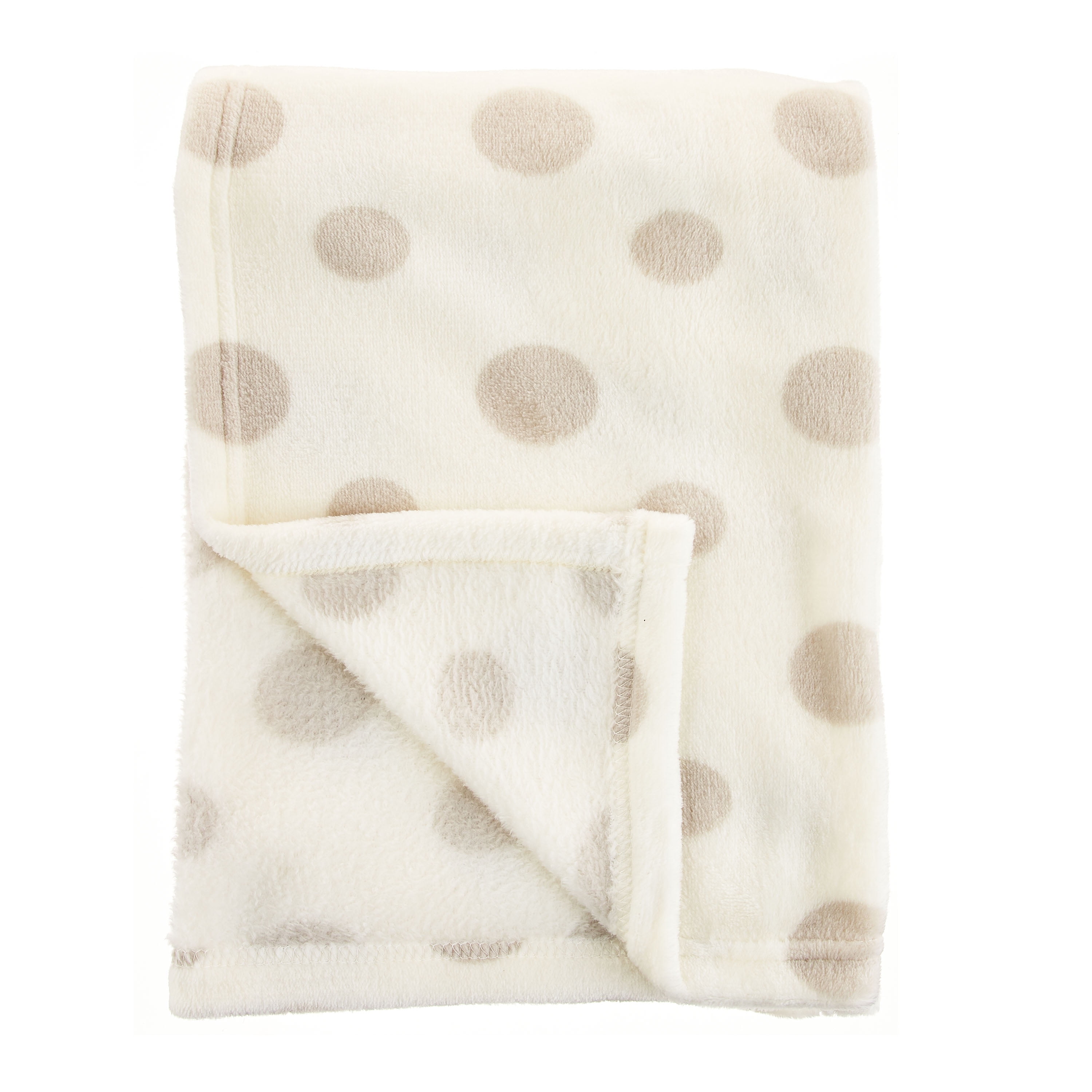 Parent's Choice Baby & Toddler White & Gray Dots Blanket and Plush Elephant Toy Set for Baby, Unisex