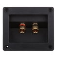thumbnail image 2 of Estéreo para Coche Hugo Caja de Altavoz de 2 Vías Terminal Cuadrado Conectores de Copa de Resorte Color Negro 2 piezas, 2 of 10