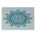 thumbnail image 1 of Orient Cutting Board, Illustration of Old Eastern Antique Oriental Damask Round Motif, Decorative Tempered Glass Cutting and Serving Board, Small Size, Multicolor, by Ambesonne, 1 of 1