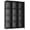 Black, variant on Cube Storage Organizer, Storage Cubes Shelves, 12 Cube Closet Organizers and Storage, DIY Stackable Bookshelf Plastic Clothes Organizer Shelving for Bedroom, Home,Yellow