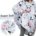 thumbnail image 2 of Catalonia Oversized Blanket Hoodie Sweatshirt, Wearable Fleece Pullover, Gift for Adults Men Women Wife Girlfriend, 2 of 7