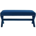 thumbnail image 3 of Ergode Rivet Performance Velvet Bench - Navy, 3 of 4