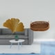 thumbnail image 2 of Decoración de pared de hierro forjado con hojas de ginkgo y cesta tejida de mimbre, frutero ovalado, escultura abstracta de pared para sala de estar,, 2 of 8