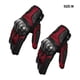 thumbnail image 3 of Soidarity Paquete de 2 guantes para motocicleta, guantes cómodos de malla portátiles, Protector de manos inastillable, deporte antideslizante para Ciclismo Rojo METRO Soidarity OD027625-01, 3 of 6