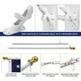 thumbnail image 4 of Jetlifee American Flag Pole Kit, Including 100% Polyester 2x3 ft US Flag, 6 Ft Aluminum Silver No Tangle Spinning Pole and 2-Position Flag Pole Bracket 2 by 3 Foot with Flagpole Kit, 4 of 9