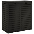 thumbnail image 4 of vidaXL Outdoor Garbage Bin Black 30.7"x16.1"x33.9" Polypropylene, 4 of 9