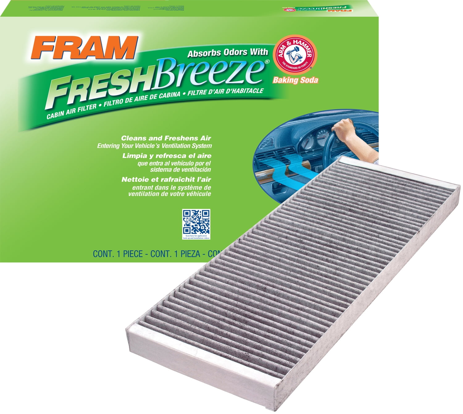 Fram Fresh Breeze Cabin Air Filter Cf8110a Walmart Com