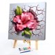 thumbnail image 5 of Kit de pintura por números sobre lienzo, arte al óleo artesanal, imagen de floración en la grieta, 40x40cm, 5 of 9
