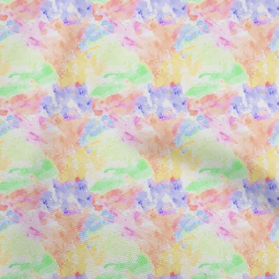 oneOone Cotton Cambric Light Peach Fabric Tie Dye Sewing Fabric By The Yard Printed Diy Clothing Sewing Supplies 56 Inch Wide-MZ