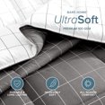 thumbnail image 3 of Bare Home Down Alternative Comforter Set - 2-Pieces - All Seasons - Twin/Twin-XL, Grid - Gray/White, 3 of 6