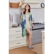 thumbnail image 4 of Chubasquero Robe Ekouaer para mujer, manga corta, con cremallera, color azul, 4 of 6