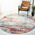 thumbnail image 2 of SAFAVIEH Skyler Talisha Abstract Area Rug, Beige/Burgundy, 6'7" x 6'7" Round, 2 of 7