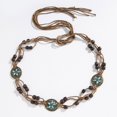 thumbnail image 2 of 2DXuixsh Womens Belts Western Metal Concho Belt for Women Cow Girl Chain Belts for Dresses Outfit Metal Layer Tassel Waist Chain Spicy Girl Chain Long Shirt Dress Sky Blue, 2 of 6