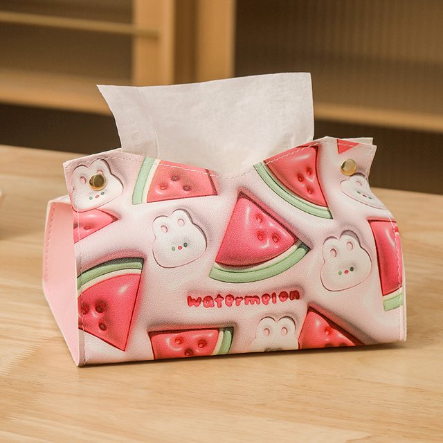 Bonita caja de pañuelos para el hogar, sala de estar, dormitorio, caja de papel, caja de almacenamiento multifuncional, caja de papel para servilletas, pañuelo para perro