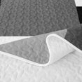 thumbnail image 5 of Homewish Minimalist Grid Twin Quilt Set,Mid Century Art Twin Coverlet Set,Black Gray,2pcs, 5 of 7