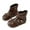 Brown, variant on REDARER Girls Casual Ankle Boots with Bow and Buckle Detail Soft Sole Flat Heel Comfortable Walking Footwear for Toddler Youth and Kids,Size:3.5-4 Years