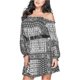 thumbnail image 1 of Vestido Campesino GUESS Primrose Bandana A-line para Mujer Negro XS, 1 of 1