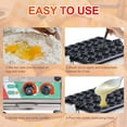 thumbnail image 5 of 24pcs Commercial Waffle Ball Maker, Nonstick Electric Bubble Skewer Waffle Ball Machine with Time&Temp Control for Bakeries, Restaurants, Kiosks, Canteens, 5 of 9