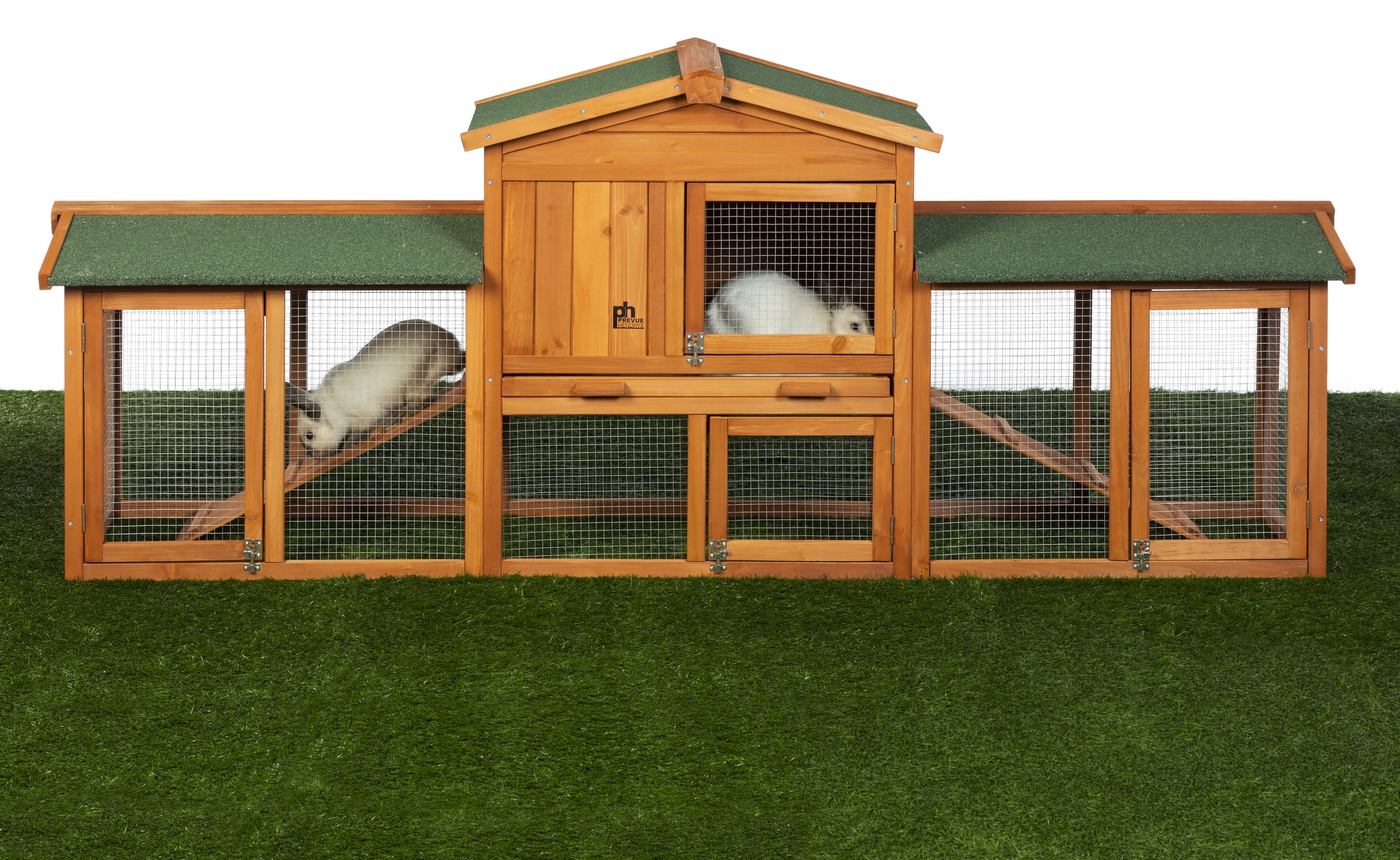 Prevue Pet Products Rabbit Hutch with Double- Run 4600