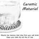 thumbnail image 4 of Posavasos para bebidas, posavasos de piedra de cerámica redondo absorbente con base de corcho, estera de protección de mesa, 4 of 6
