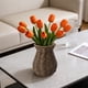 thumbnail image 5 of Jarrón tejido a mano para arreglos florales - Decoración natural para el salón, armario o accesorios fotográficos con flores secas, 5 of 5